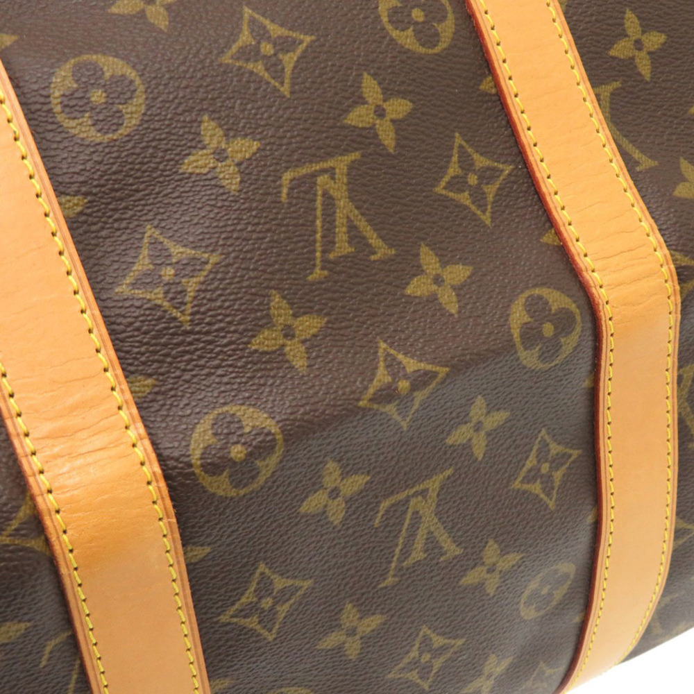 LOUIS VUITTON Brown Monogram Canvas Keepall 55 Boston Bag - Picture 9 of 10